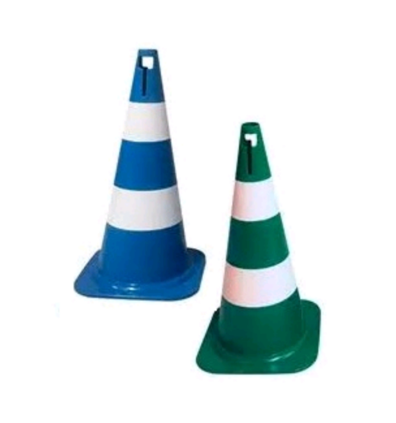 Cone de PVC 75cm Verde ou Azul
