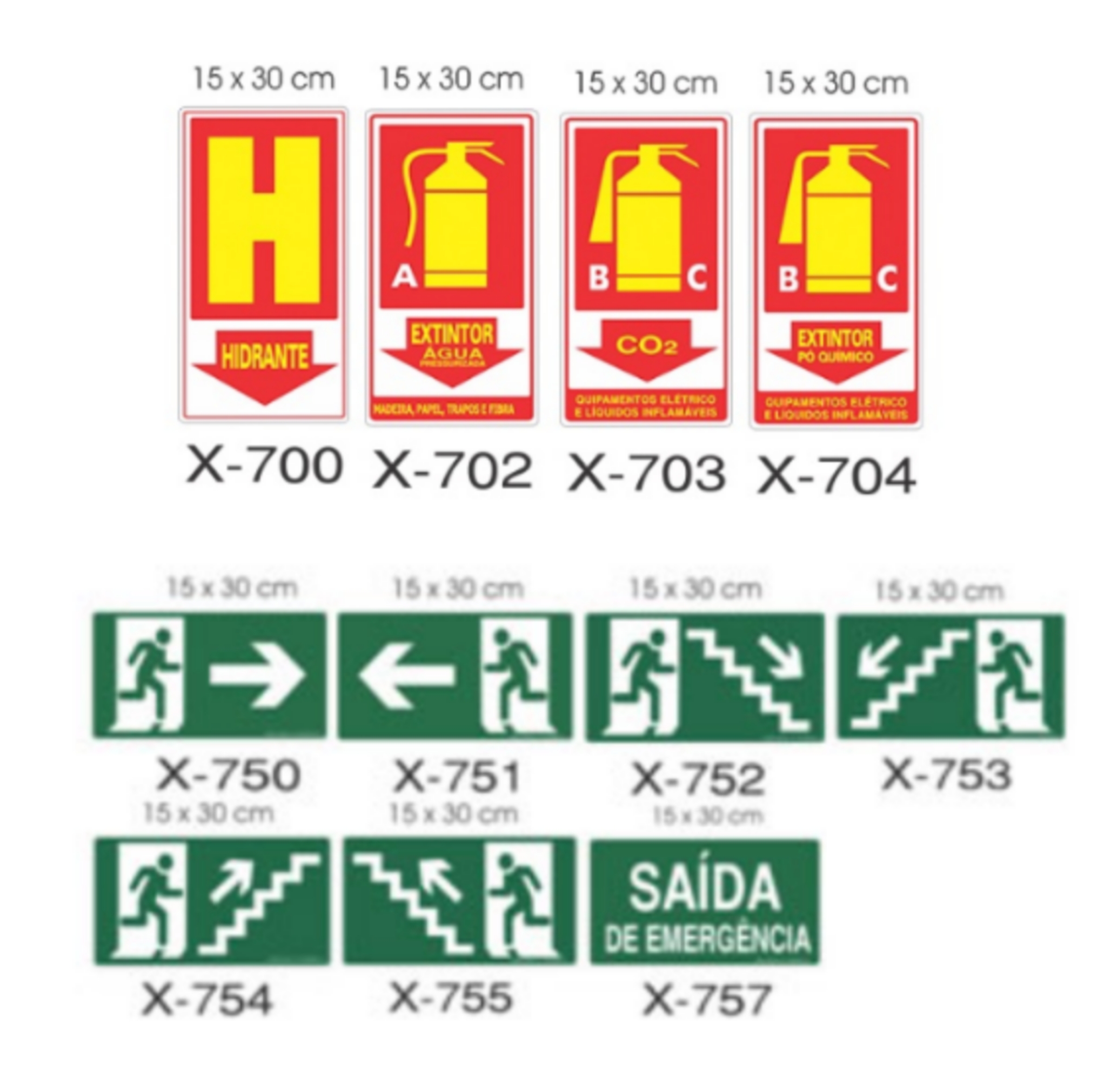 Placas PVC Fotoluminescente 15x30