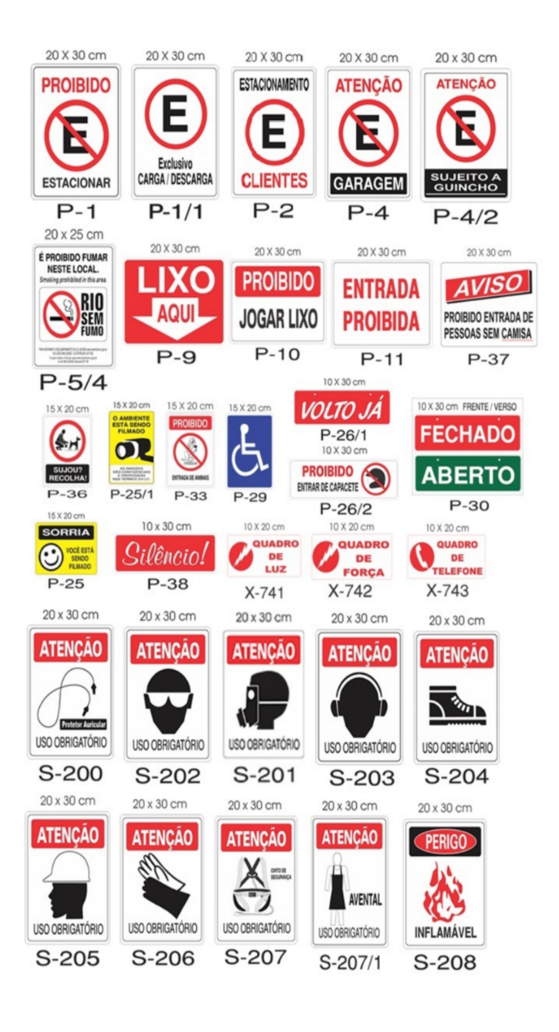 Placas PVC Diversas